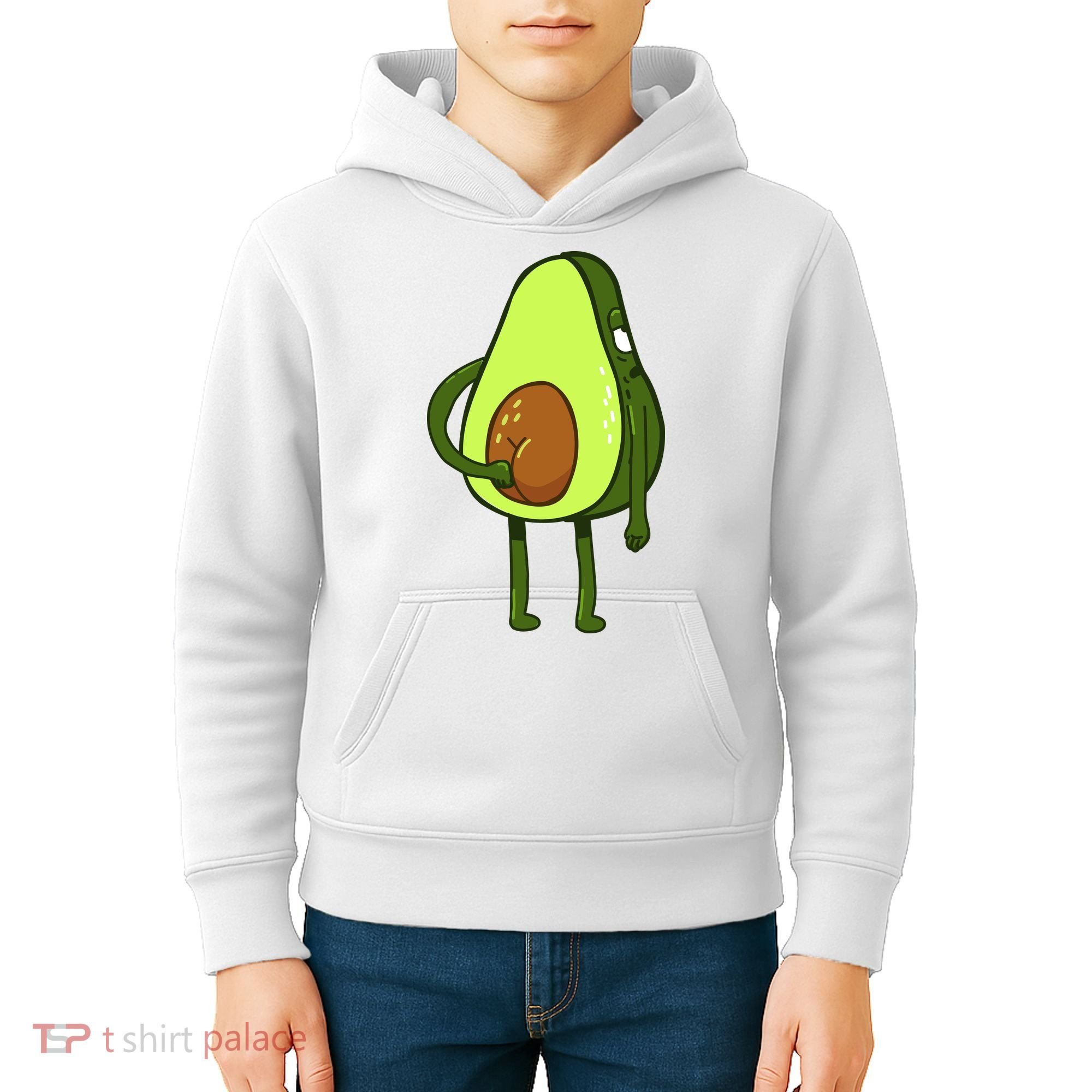 Funny Avocado Butt Kids Hoodie