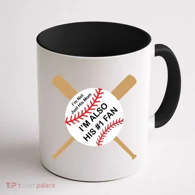 Funny Baseball Mom Coffee Mug back