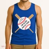 Funny Baseball Mom Tank Top thumb 3