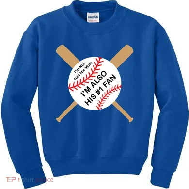 Funny Baseball Mom Kids Sweatshirt