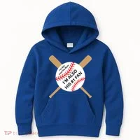 Funny Baseball Mom Kids Hoodie thumb 0