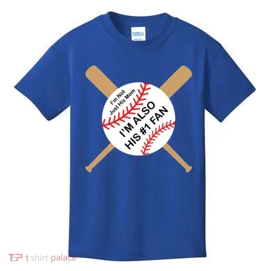 Funny Baseball Mom Kids T-Shirt