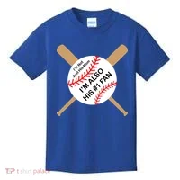 Funny Baseball Mom Kids T-Shirt thumb 0