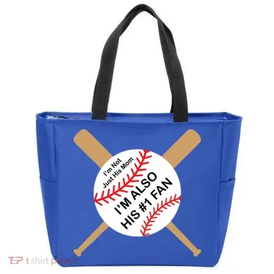 Funny Baseball Mom Tote Bag