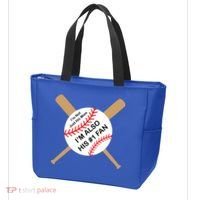 Funny Baseball Mom Tote Bag thumb 3