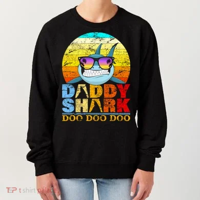Funny Beach Daddy Shark Doo Women's Sweatshirt