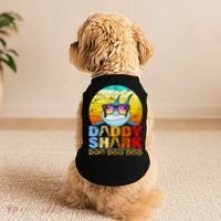 Funny Beach Daddy Shark Doo Doggie Tank thumb 2