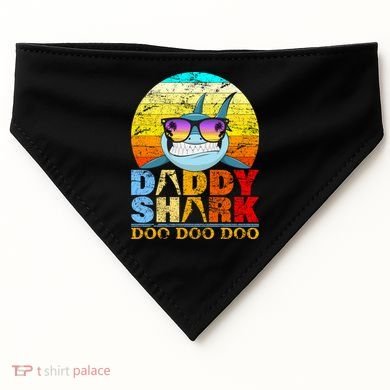 Funny Beach Daddy Shark Doo USA-Made Doggie Bandana