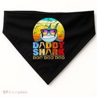 Funny Beach Daddy Shark Doo USA-Made Doggie Bandana thumb 0