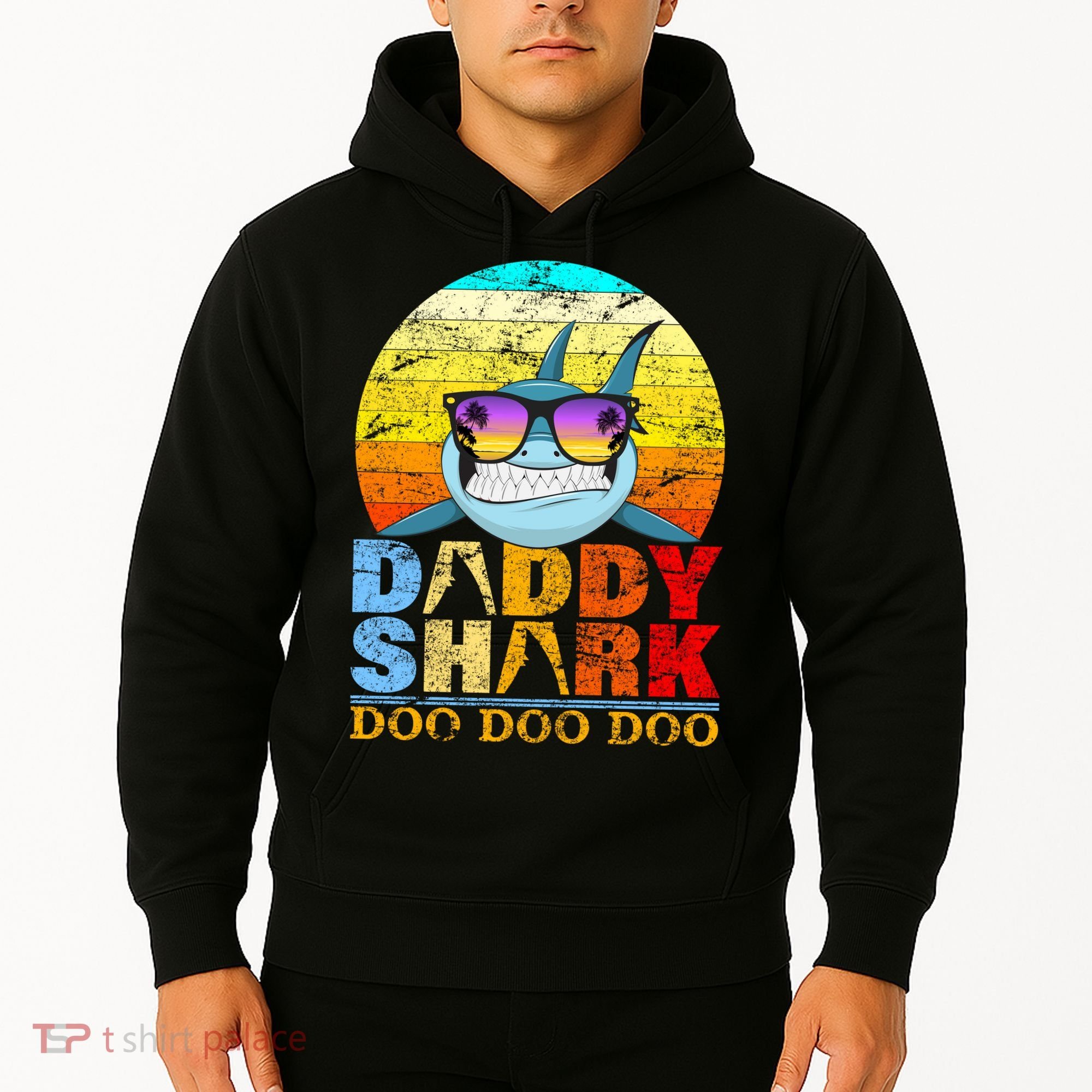 Funny Beach Daddy Shark Doo Hoodie