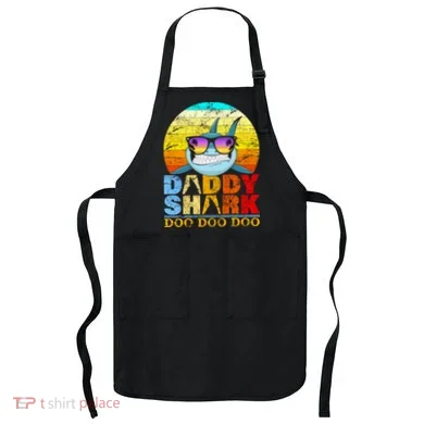 Funny Beach Daddy Shark Doo Apron