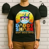 Funny Beach Daddy Shark Doo T-Shirt thumb 6