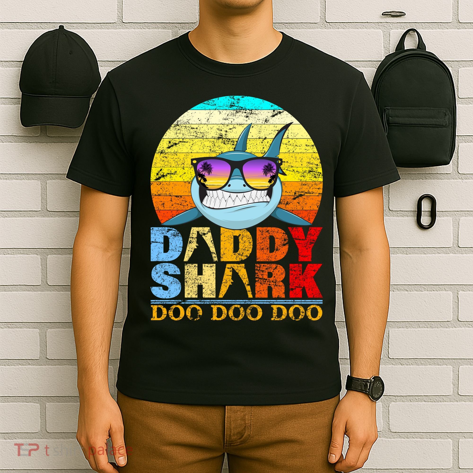 Funny Beach Daddy Shark Doo T-Shirt