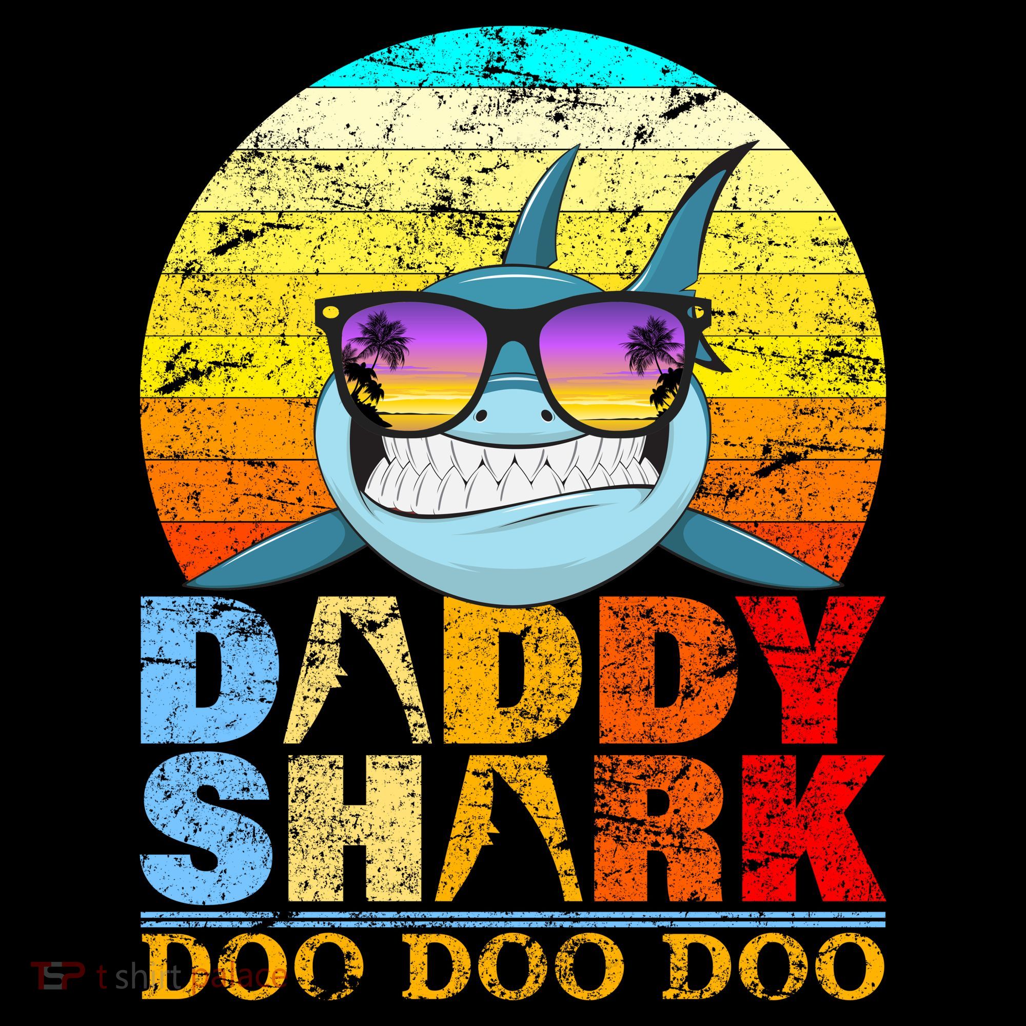 Funny Beach Daddy Shark Doo T-Shirt