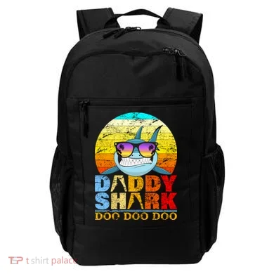 Funny Beach Daddy Shark Doo Backpack