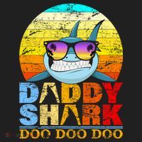 Funny Beach Daddy Shark Doo Beanie thumb 2