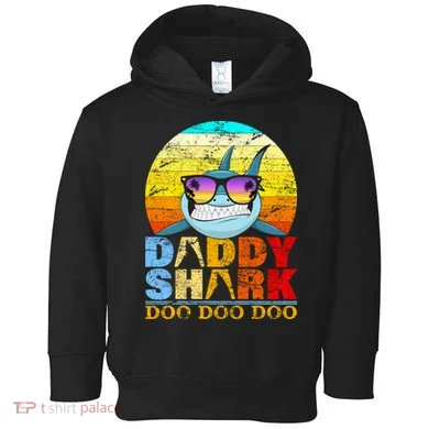 Funny Beach Daddy Shark Doo Toddler Hoodie