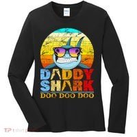 Funny Beach Daddy Shark Doo Women's Long Sleeve Shirt thumb 0