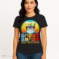 Funny Beach Daddy Shark Doo Women's T-Shirt thumb 4
