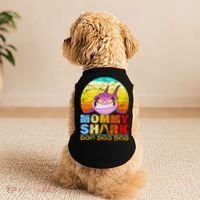 Funny Beach Mommy Shark Doo Doggie Tank thumb 2