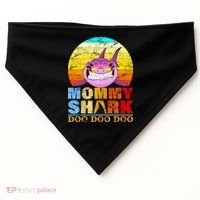 Funny Beach Mommy Shark Doo USA-Made Doggie Bandana thumb 0
