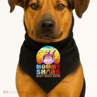 Funny Beach Mommy Shark Doo USA-Made Doggie Bandana thumb 1