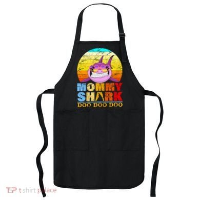 Funny Beach Mommy Shark Doo Apron