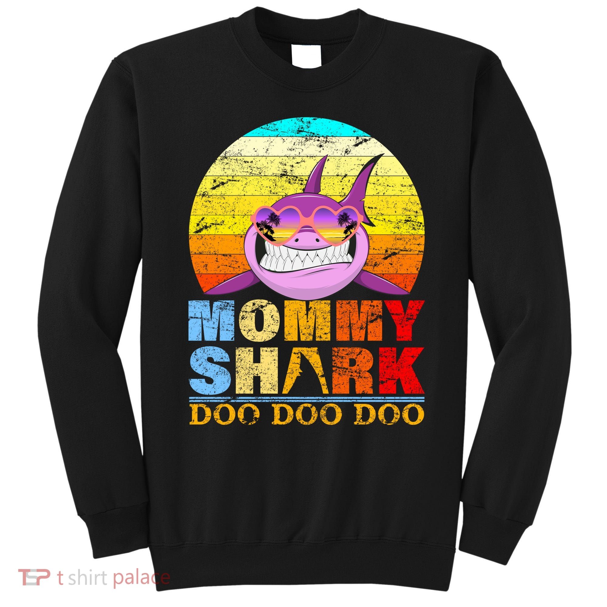 Funny Beach Mommy Shark Doo Sweatshirt