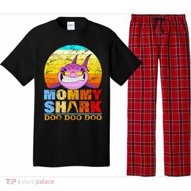 Funny Beach Mommy Shark Doo Pajama Set