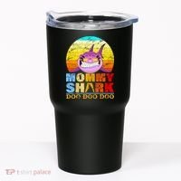 Funny Beach Mommy Shark Doo Tumbler thumb 0
