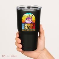 Funny Beach Mommy Shark Doo Tumbler thumb 2
