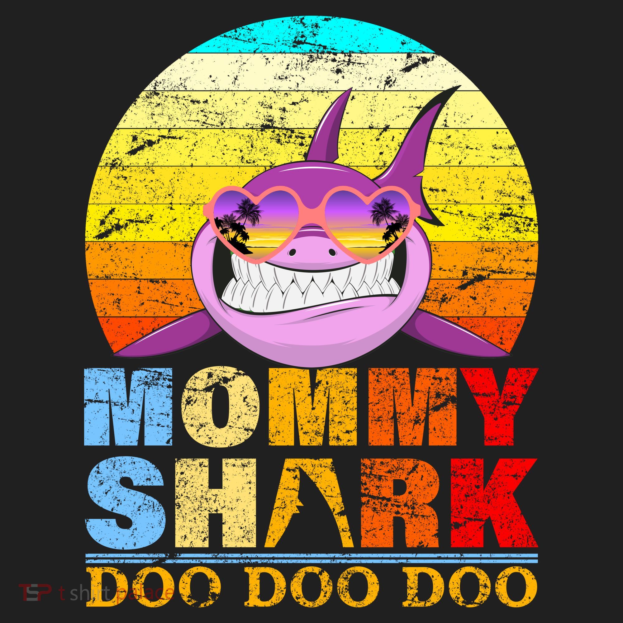 Funny Beach Mommy Shark Doo Tumbler