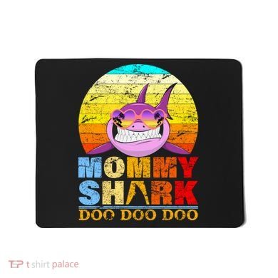 Funny Beach Mommy Shark Doo Mousepad
