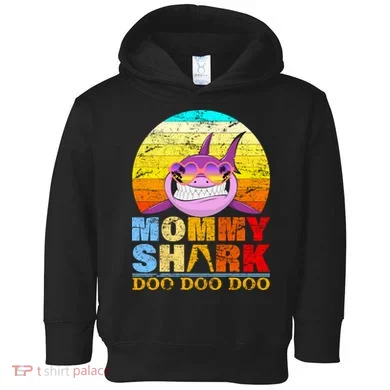 Funny Beach Mommy Shark Doo Toddler Hoodie