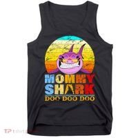 Funny Beach Mommy Shark Doo Tank Top thumb 0
