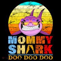 Funny Beach Mommy Shark Doo Tank Top thumb 6