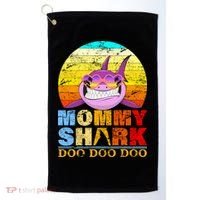 Funny Beach Mommy Shark Doo Golf Towel thumb 0