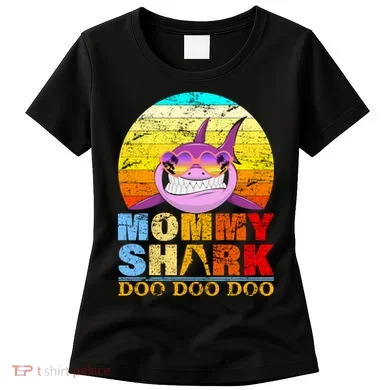 Funny Beach Mommy Shark Doo Women's T-Shirt