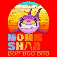 Funny Beach Mommy Shark Doo Santa Hat thumb 1