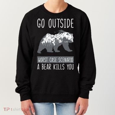 Funny Bear Camping Women's Sweatshirt