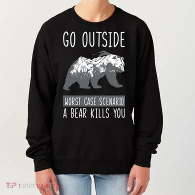 Funny Bear Camping Women's Sweatshirt