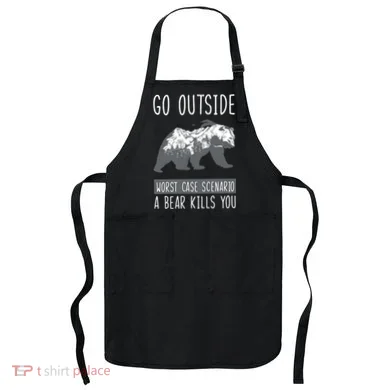 Funny Bear Camping Apron