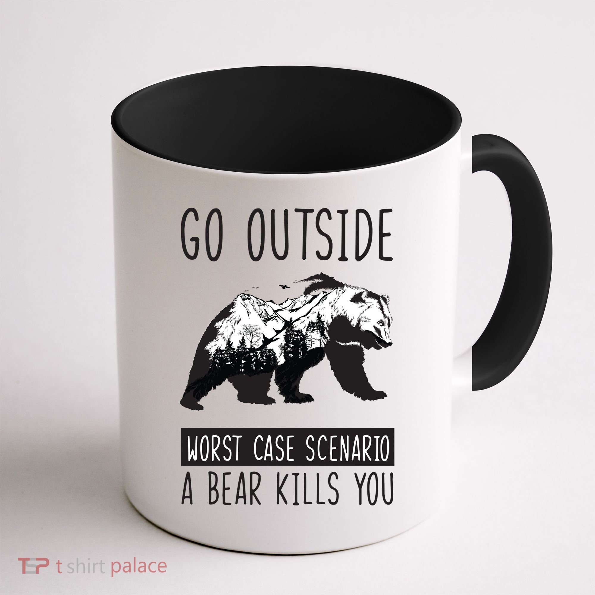 Funny Bear Camping Coffee Mug