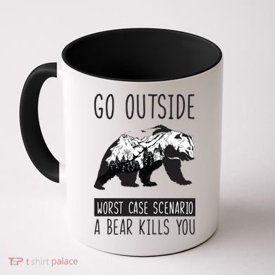 Funny Bear Camping Coffee Mug