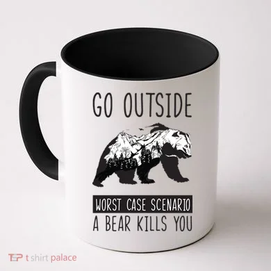 Funny Bear Camping Coffee Mug