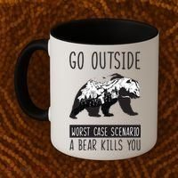 Funny Bear Camping Coffee Mug thumb 2