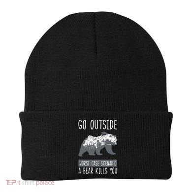 Funny Bear Camping Beanie