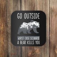 Funny Bear Camping Coaster thumb 0