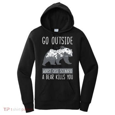 Funny Bear Camping Women's Hoodie