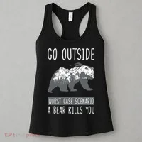 Funny Bear Camping Women's Tank Top thumb 3